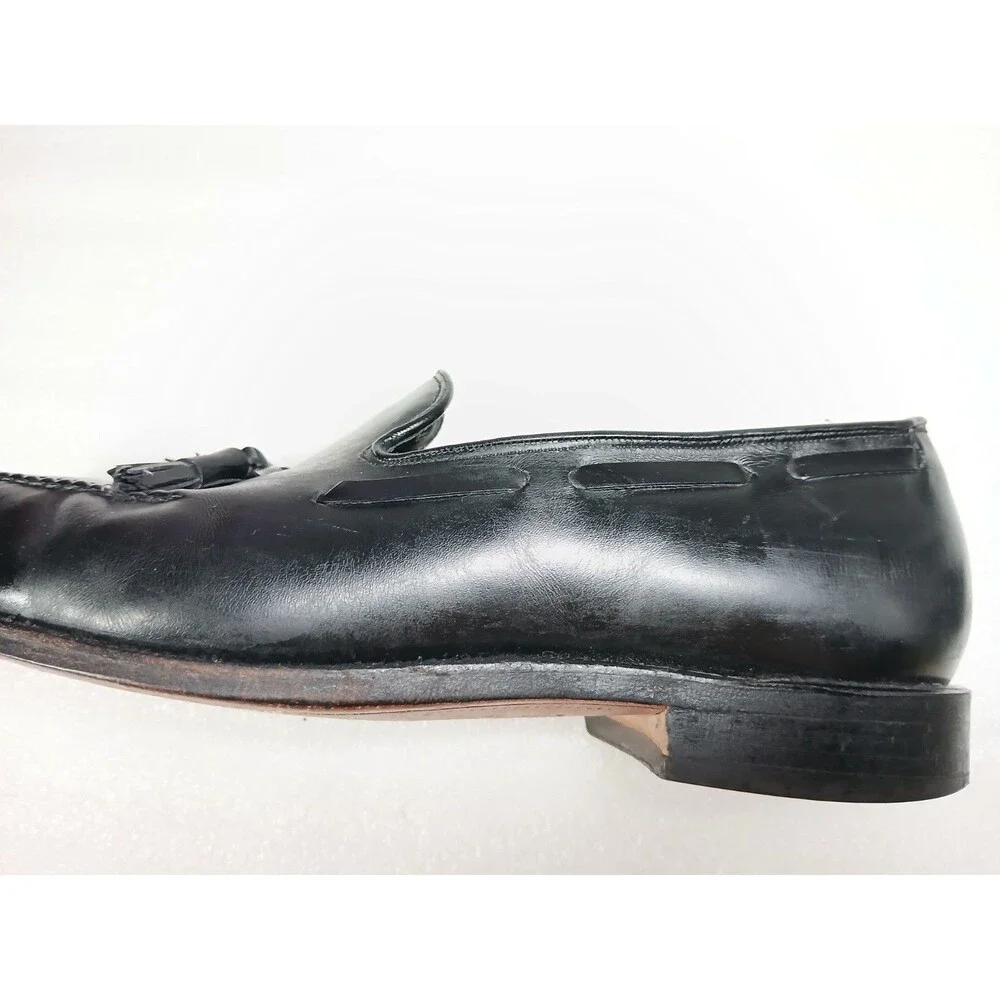 Johnston & Murphy Crown Aristocraft Black Tassel Loafers – Size 12 – USA